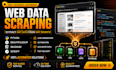 scrape website data using python,selenium and beautiful soup