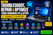 troubleshoot, repair windows PC or laptop remotely