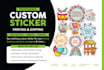 custom sticker printing and shipping