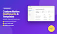 design an aesthetic notion template or dashboard for you