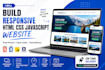 build a responsive HTML CSS javascript website