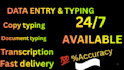 provide fast and accurate typing service