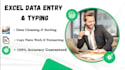 do export excel data entry and data typing work