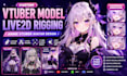 create custom vtuber model, live2d rigging, anime vtuber avatar design