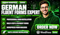 install german fluent forms pro, wpforms, gravity forms bit forms jetform buider