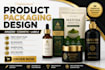 design amazon product packaging, cosmetic packaging  labels