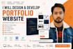 build a modern portfolio website to showcase your work