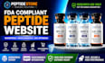 do fda compliant peptide website research wordpress woocomerce peptide website
