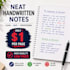 do beautiful cursive handwriting and professional print copy