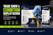 design trade show banner and exhibition booth backdrop