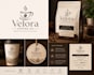 design modern food packaging and label with logo