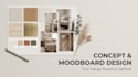 create an interior concept and moodboard design for your space