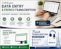 do french transcription and accurate data entry