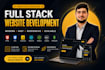 do custom website development as mern stack, full stack web developer