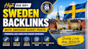 build high da sweden backlinks with swedish guest posts and SEO links