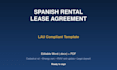 create a legal spanish rental contract template
