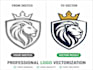 convert to vector, vectorize logo or redraw images