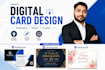 design professional business cards and digital card