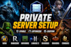 set up wow, runescape, unturned, lineage 2 and silkroad private server