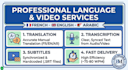 translate, transcript, subtitle in english, french or arabic