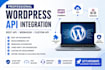 integrate wordpress api, rest api, woocommerce api, webhook and custom api