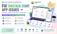 fix tanstack start app, routing, server functions and deployment issues