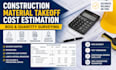 do construction material takeoff cost estimation boq and quantity surveying