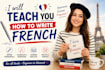 teach you how to write french