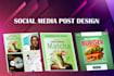 do modern instagram facebook post design
