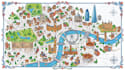 design interactive tourist map, travel rout maps, city attraction map, event map