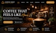 create a responsive coffee shop website