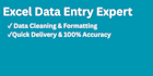 do data entry, web research, copy paste and excel data entry work