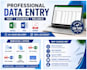 do accurate data entry, excel, and copy paste tasks