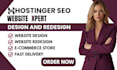 hostinger website design hostinger website redesign hostinger seo optimization