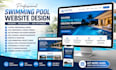 design responsive swimming pool website swimming pool construction website