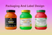 design supplement labels designs, and product packaging