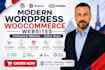 design modern wordpress woocommerce website, online store or online shop
