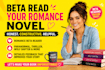 beta read your romance novel paranormal thriller beta reader romance beta reader