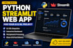 build a custom streamlit web app with ai integration in python