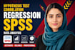 do linear regression analysis , spss statistics and data analysis