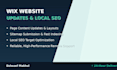 do local SEO optimization and wix website updates