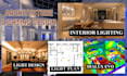 do architectural lighting design, agi32, facade, dialux evo, lux calculation