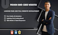 build a responsive front end landing page using HTML CSS js