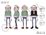 illustrate character sheets and concept designs