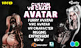 custom vrchat avatar vrc character vr avatar creation anime vr chat model vtuber