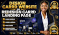 design carrd website or redesign carrd landing page