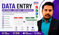 do data entry, PDF to excel, copy paste, and web research