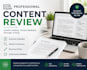 review and evaluate your documents