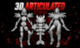 make articulated cut and key 3d models ready for 3d printing