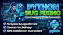 fix python errors, debug code and solve python bugs
